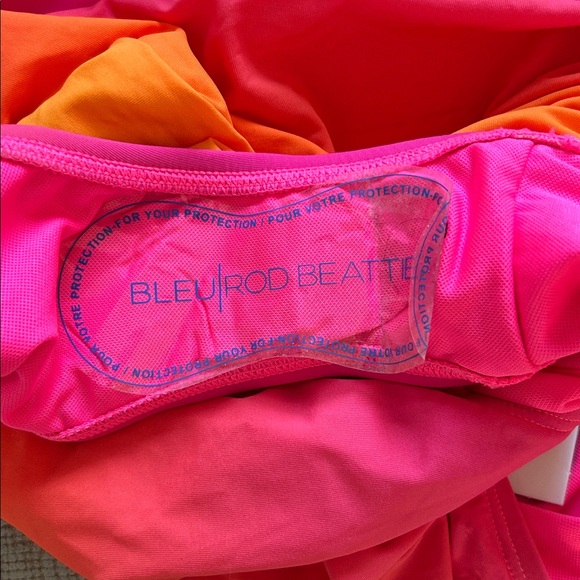 NWT Bleu Rod Beattie Beat the Heat bright ombré shirred Mio 1 piece swimsuit, 12 - Picture 9 of 11